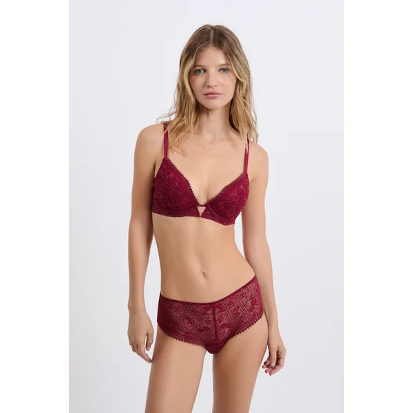 Soutien-gorge N.2 - Le push-up plongeant en dentelle irisée
