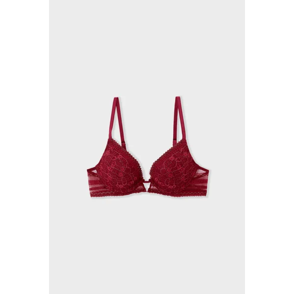 Soutien-gorge N.2 - Le push-up plongeant en dentelle irisée