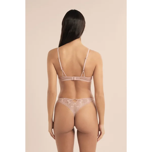 Soutien-gorge N.2 - Le push-up plongeant en dentelle irisée