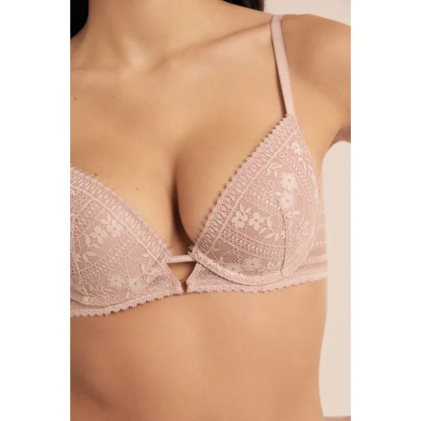Soutien-gorge N.2 - Le push-up plongeant en dentelle irisée
