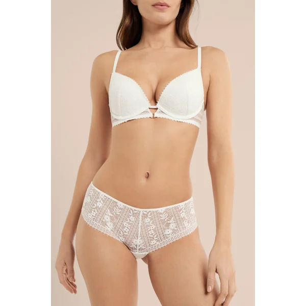 Soutien-gorge N.2 - Le push-up plongeant en dentelle sans teinture