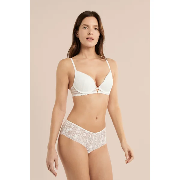 Soutien-gorge N.2 - Le push-up plongeant en dentelle sans teinture
