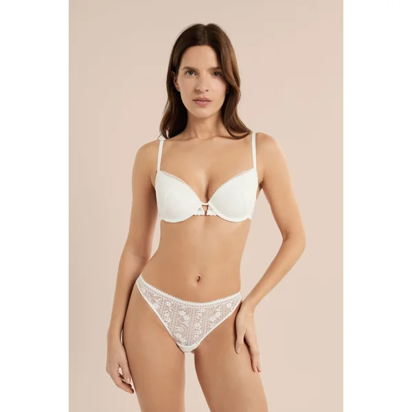Soutien-gorge N.4 - Le coques fines en dentelle sans teinture
