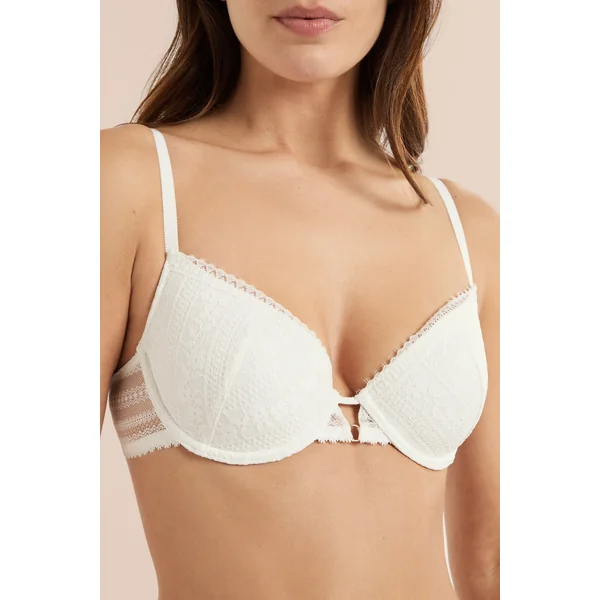Soutien-gorge N.4 - Le coques fines en dentelle sans teinture