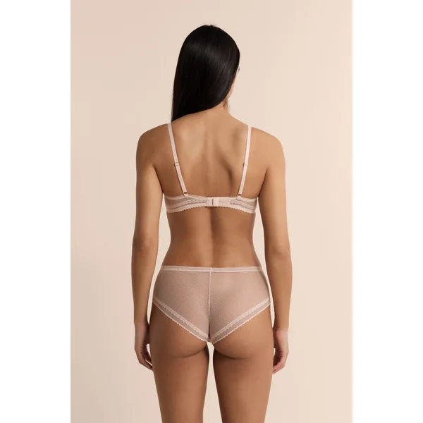 Soutien-gorge N.4 - Le coques fines en microfibre avec détails en dentelle