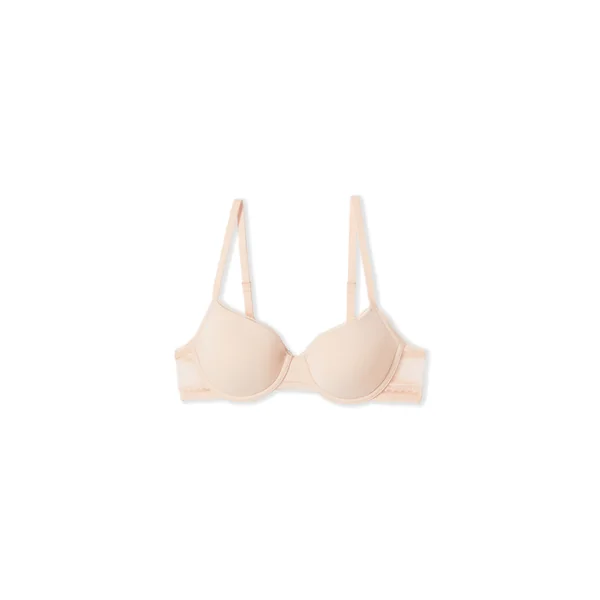 Soutien-gorge N.4 - Le coques fines en microfibre avec détails en dentelle