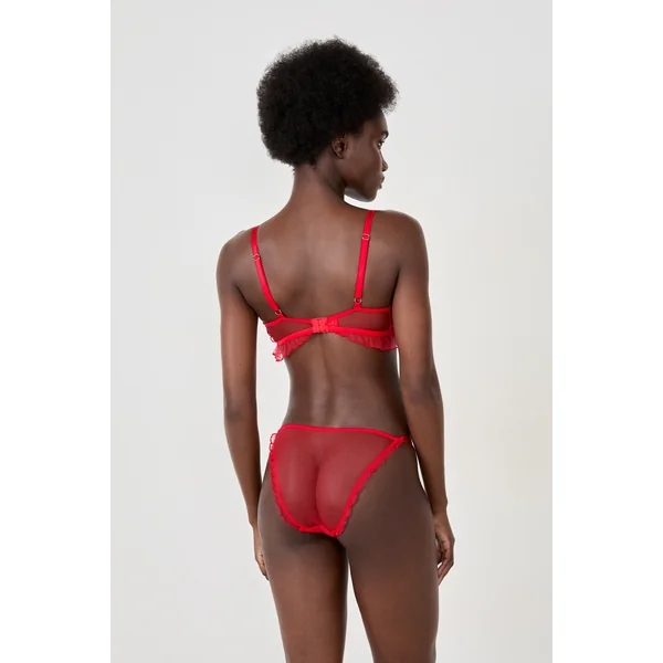 Soutien-gorge N.9 - Balconnet avec broderie fraise