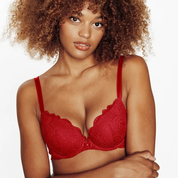 SOUTIEN-GORGE PUSH UP DENTELLE ROUGE