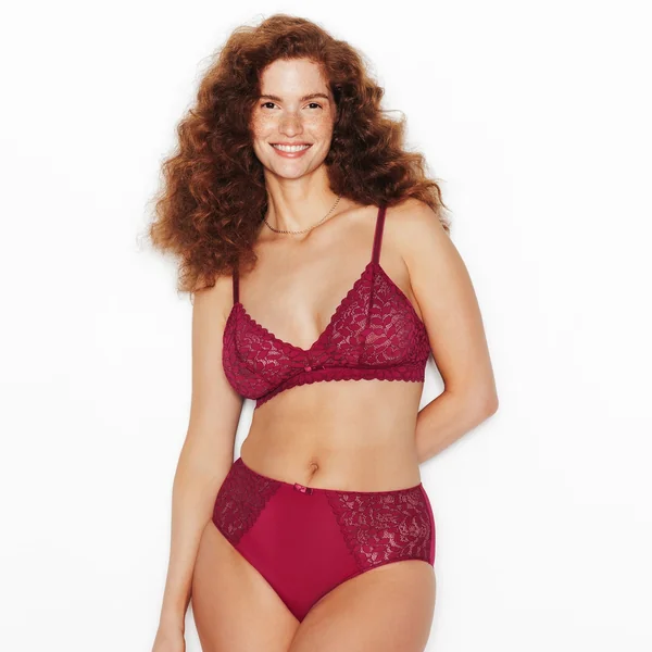 SOUTIEN-GORGE SANS ARMATURE BORDEAUX
