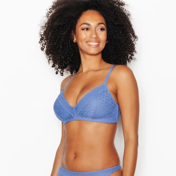SOUTIEN-GORGE SANS ARMATURES AMPLI BLEU