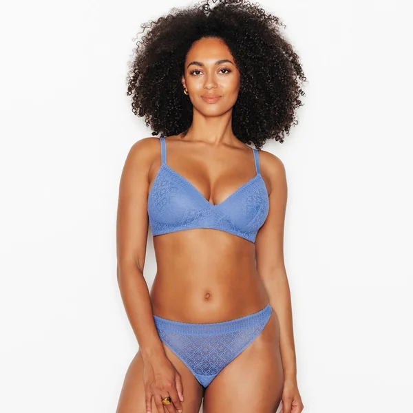 SOUTIEN-GORGE SANS ARMATURES AMPLI BLEU