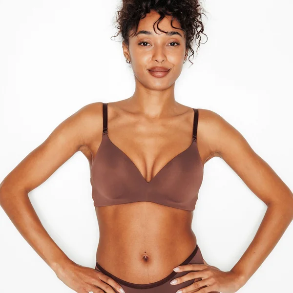 SOUTIEN-GORGE SANS ARMATURES MARRON