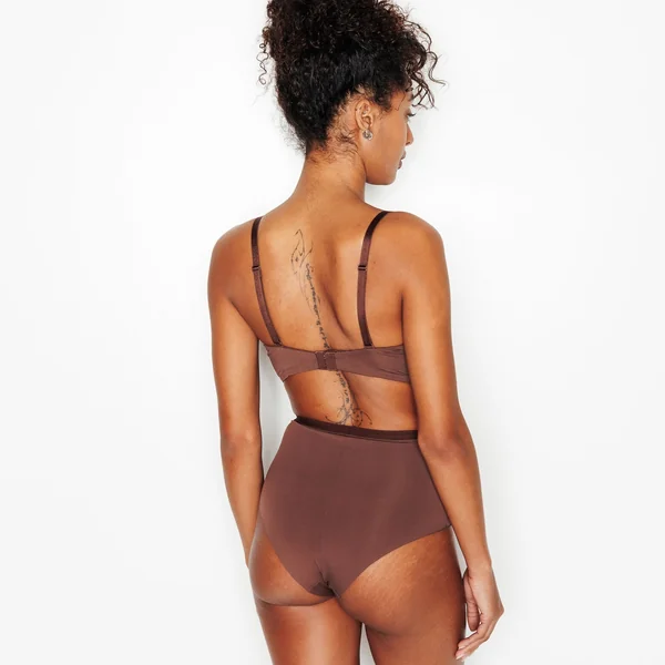 SOUTIEN-GORGE SANS ARMATURES MICROFIBRE MARRON