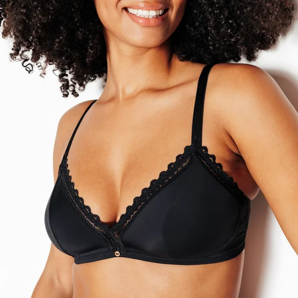 SOUTIEN-GORGE SANS ARMATURES MICROFIBRE NOIR