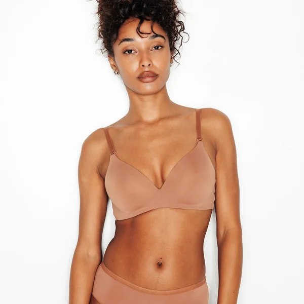 SOUTIEN-GORGE SANS ARMATURES PEAU BRONZEE