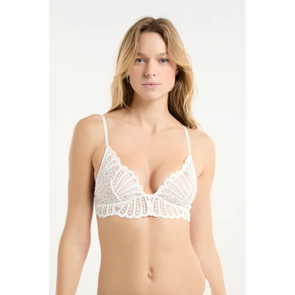 Soutien-gorge triangle en dentelle