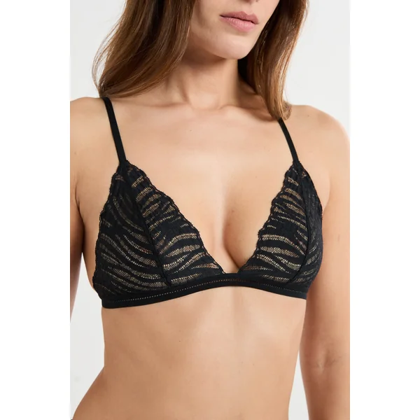 Soutien-gorge triangle en dentelle