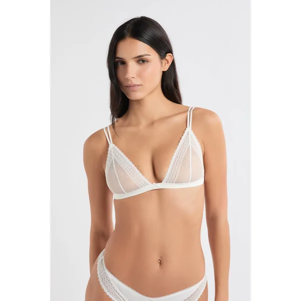 Soutien-gorge triangle en dentelle
