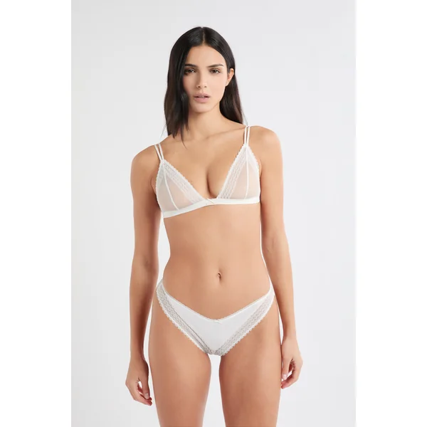 Soutien-gorge triangle en dentelle