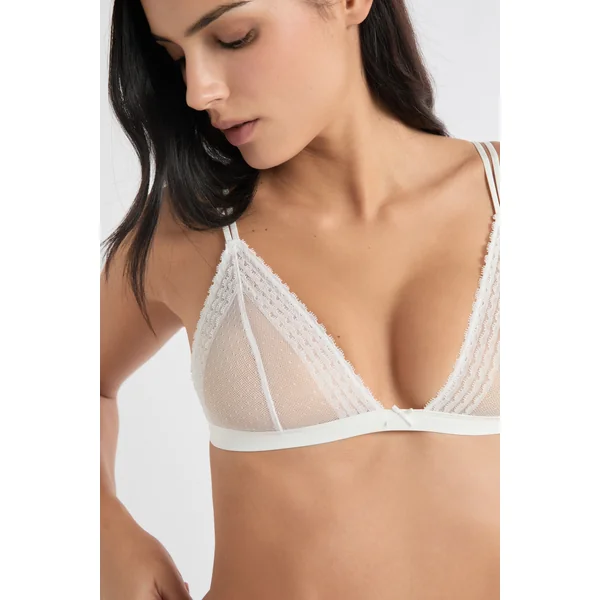 Soutien-gorge triangle en dentelle