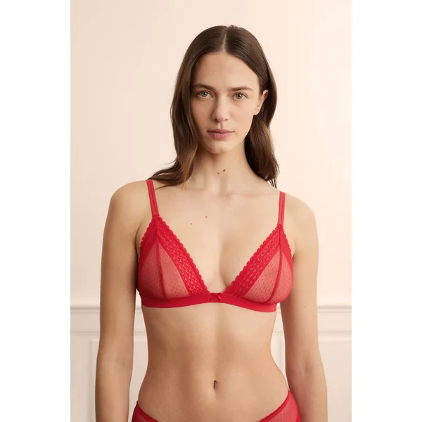 Soutien-gorge triangle en dentelle