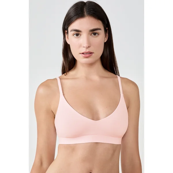 Soutien-gorge triangle en microfibre avec pads amovibles