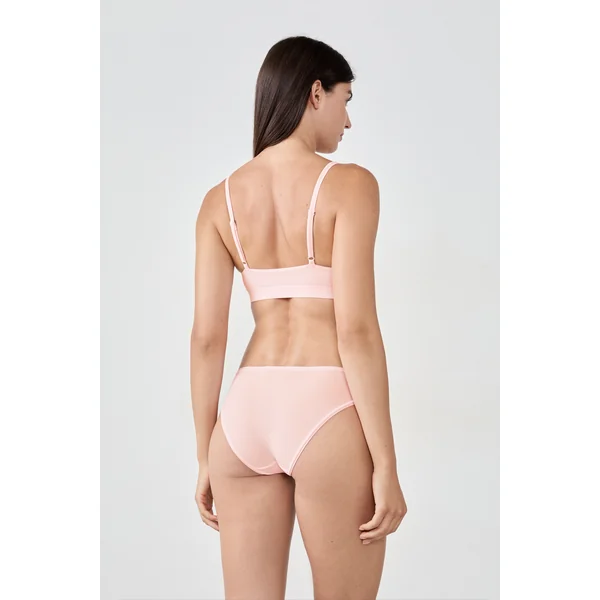 Soutien-gorge triangle en microfibre avec pads amovibles