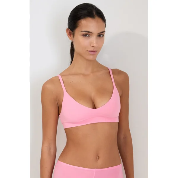 Soutien-gorge triangle en microfibre avec pads amovibles