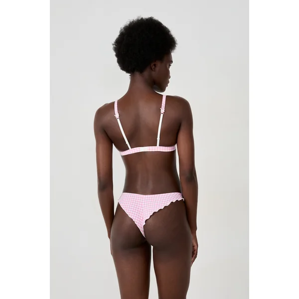 Soutien-gorge triangle sans armatures avec broderie