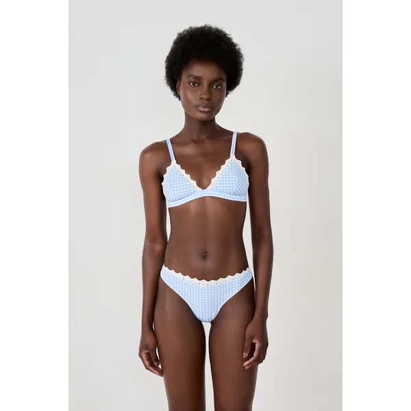 Soutien-gorge triangle sans armatures avec broderie