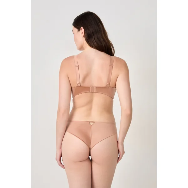 Soutien-gorge triangle sans armatures satiné