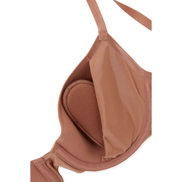 Soutien-gorge triangle sans armatures satiné