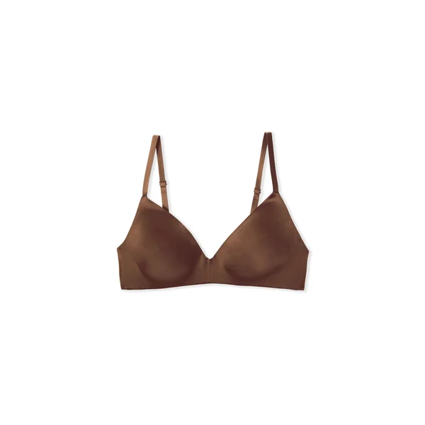 Soutien-gorge triangle sans armatures satiné