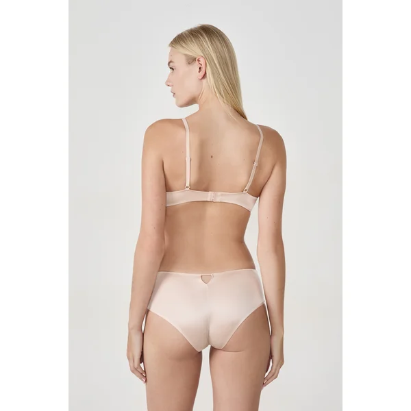 Soutien-gorge triangle sans armatures satiné
