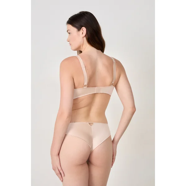 Soutien-gorge triangle sans armatures satiné