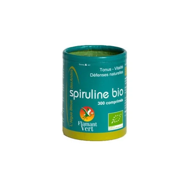 Spiruline Bio 300 comprimés Flamant Vert