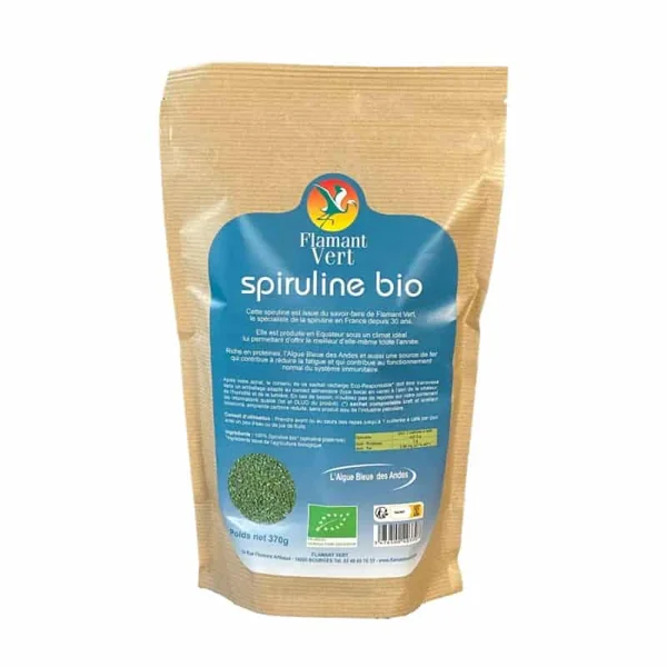 Spiruline Bio microgranules 370g - Flamant Vert