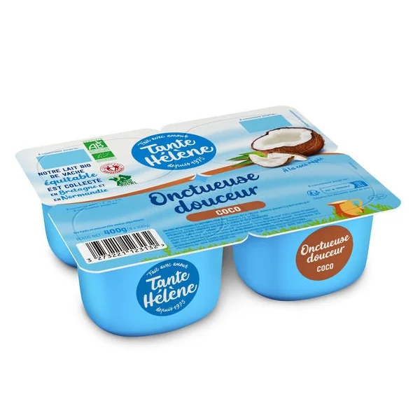Spécialité laitière brassé onctueux coco 4x100g