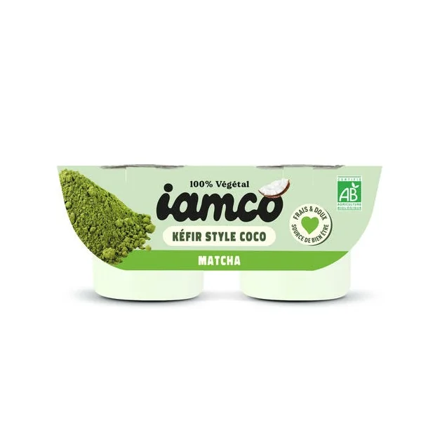 Spécialité végétale fermentée au lait de coco et au thé matcha 2x100g