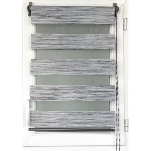 Store enrouleur jour nuit gris chiné 60x150cm