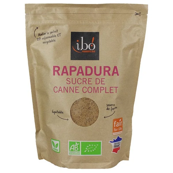 Sucre de canne complet rapadura 500g