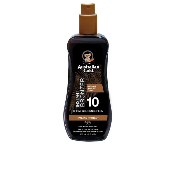 SUNSCREEN SPRAY GEL with instant bronzer SPF10
