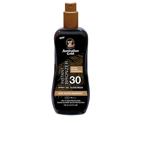 SUNSCREEN SPRAY GEL with instant bronzer SPF30