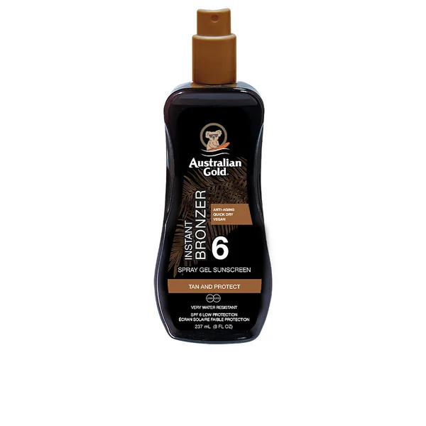 SUNSCREEN SPRAY GEL with instant bronzer SPF6