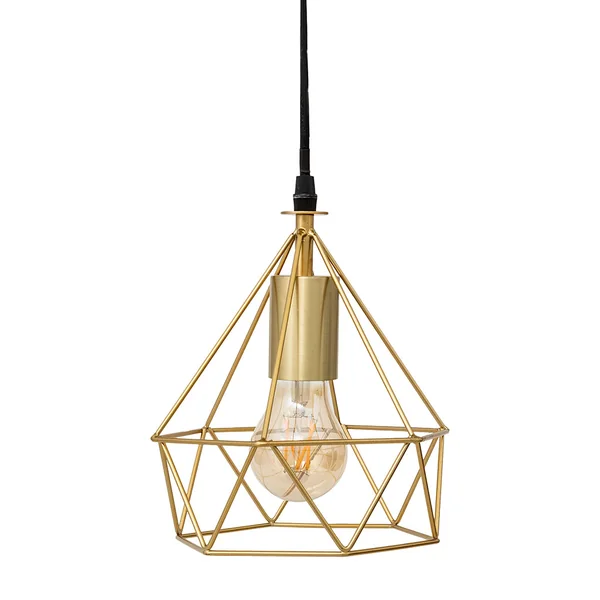 Suspension filaire IDA métal or D 19cm