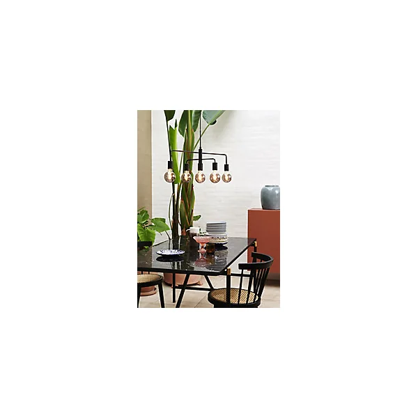 Suspension Gloom 5 lumières E27 25W IP20 ⌀ 68,5 cm noir