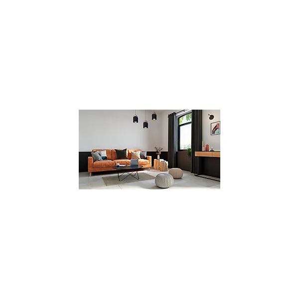 Suspension Hayott noir E27 15W IP20 Ø25 x H. 120 cm
