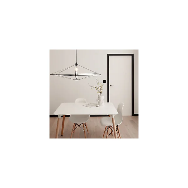 Suspension Heyka E27 IP20 noir 120 cm