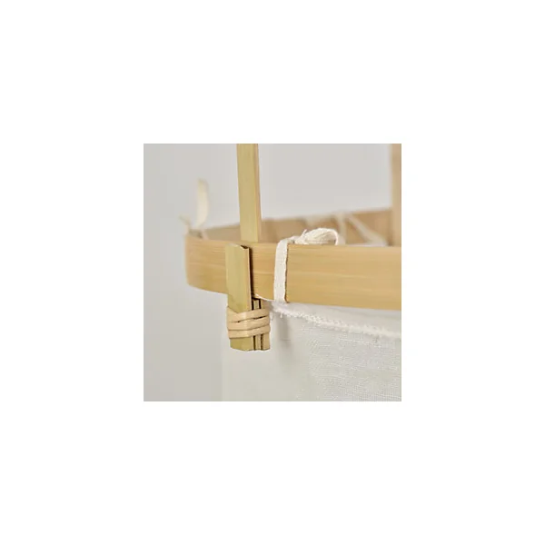 Suspension Hikari E27 40W IP20 ⌀38xH.125cm bambou coloris naturel Corep