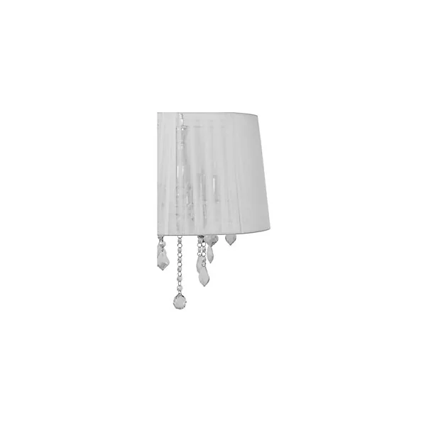 Suspension Hovland 3 lampes E14 IP20 argent et blanc